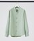 【定番】ストレッチ ノーカラー Vネック シャツ
