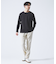 【ノンストレス】定番 / COTTON LYCRA 圧着 クルーネック 長袖 T