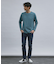 【ノンストレス】定番 / COTTON LYCRA 圧着 クルーネック 長袖 T