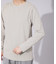 【ノンストレス】定番 / COTTON LYCRA 圧着 クルーネック 長袖 T