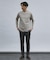 【ノンストレス】定番 / COTTON LYCRA 圧着 クルーネック 長袖 T