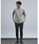 【ノンストレス】定番 / COTTON LYCRA 圧着 クルーネック 長袖 T