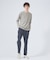 【ノンストレス】定番 / COTTON LYCRA 圧着 クルーネック 長袖 T