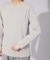 【ノンストレス】定番 / COTTON LYCRA 圧着 クルーネック 長袖 T