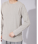 【ノンストレス】定番 / COTTON LYCRA 圧着 クルーネック 長袖 T