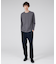 【ノンストレス】定番 / COTTON LYCRA 圧着 クルーネック 長袖 T