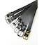 OILED LEATHER BLACK NARROW BELT