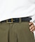 OILED LEATHER BLACK NARROW BELT