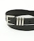OILED LEATHER BLACK NARROW BELT