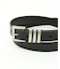 OILED LEATHER BLACK NARROW BELT