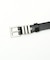 OILED LEATHER BLACK NARROW BELT