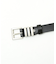 OILED LEATHER BLACK NARROW BELT
