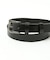 OILED LEATHER BLACK NARROW BELT