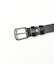 OILED LEATHER BLACK NARROW BELT