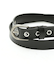 OILED LEATHER BLACK NARROW BELT