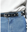 OILED LEATHER BLACK NARROW BELT