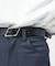 OILED LEATHER BLACK NARROW BELT