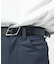 OILED LEATHER BLACK NARROW BELT