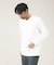 【Vネック】ポンチ 長袖 Tシャツ