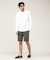 【Vネック】ポンチ 長袖 Tシャツ