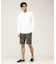 【Vネック】ポンチ 長袖 Tシャツ