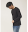 【クルーネック】ポンチ 長袖 Tシャツ