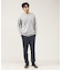 【クルーネック】ポンチ 長袖 Tシャツ
