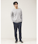 【クルーネック】ポンチ 長袖 Tシャツ