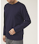 【クルーネック】ポンチ 長袖 Tシャツ