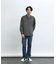 【変形襟】シャンブレーツイル カラーレス シャツ / バンドカラーシャツ