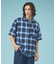 【WEB限定】マイクロメッシュ オンブレチェック半袖シャツ/ユニセックス