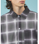 【WEB限定】マイクロメッシュ オンブレチェック半袖シャツ/ユニセックス