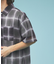 【WEB限定】マイクロメッシュ オンブレチェック半袖シャツ/ユニセックス