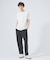 【ノンストレス】定番 / COTTON LYCRA 圧着 クルーネック 半袖 T