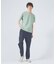 【ノンストレス】定番 / COTTON LYCRA 圧着 クルーネック 半袖 T