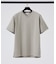 【チェック柄】ジャガード Vネック 半袖 Tシャツ