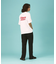 【DISCUS/ディスカス】ビッグシルエット バックプリント半袖Tシャツ/ブラン