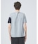 【フロントシーム】アシンメトリー配色 半袖 Tシャツ