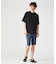 【ウズマキ】アシンメトリー 配色 オーバーサイズ ポンチ Tシャツ