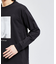 【AH ABAHOUSE】アートタッチ プリント 長袖Tシャツ