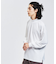 【AH ABAHOUSE】ジョーゼット モックネック カットソー / 長袖Tシャ