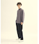 【AH ABAHOUSE】ジョーゼット モックネック カットソー / 長袖Tシャ