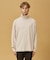 【フロントスリット】タートルネック 長袖Tシャツ