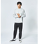 【ふわふわ・もちもち】裏シャギー モックネック 長袖Tシャツ