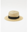 【RUBEN/ルーベン】NATURAL BOWTER HAT/カンカン帽