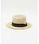 【RUBEN/ルーベン】NATURAL BOWTER HAT/カンカン帽