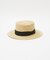【RUBEN/ルーベン】NATURAL BOWTER HAT/カンカン帽