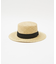 【RUBEN/ルーベン】NATURAL BOWTER HAT/カンカン帽