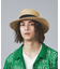 【RUBEN/ルーベン】NATURAL BOWTER HAT/カンカン帽