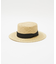 【RUBEN/ルーベン】NATURAL BOWTER HAT/カンカン帽